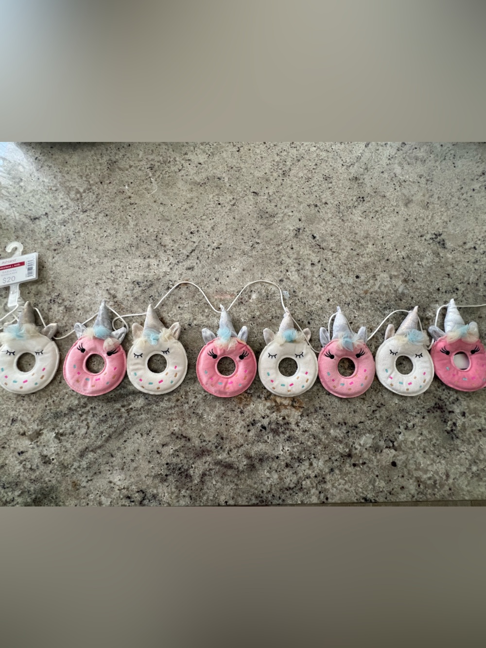 Unicorn donut garland